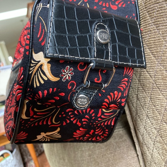 PINEDA COVALIN Vintage Otomi Hobo bag Silk&Leather with stainless steel hardware - Picture 12 of 16